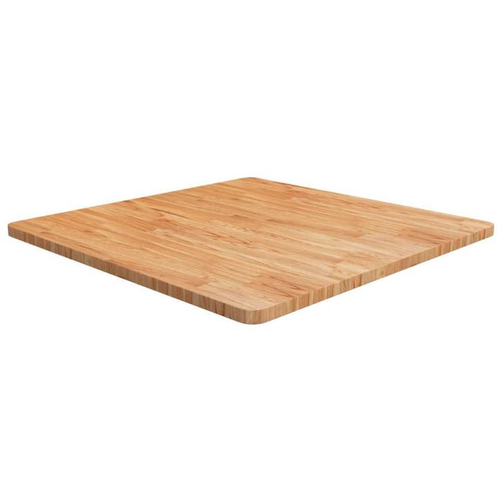 vidaXL Tafelblad vierkant 80x80x2,5cm massief eiken, Maison & Meubles, Pièces pour table, Envoi