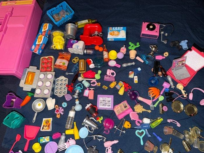 Barbie - Poppenhuis Barbie koelkast - 1990-2000 - V.S., Antiquités & Art, Antiquités | Jouets