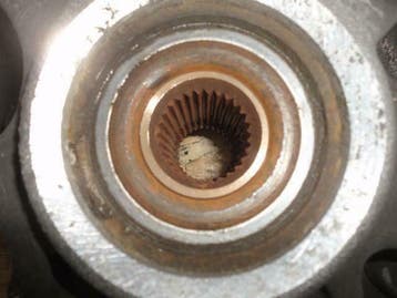Jaguar XJ naafdrager/fusée links achter C2C1121, Ophalen of Verzenden, Gebruikt, Jaguar