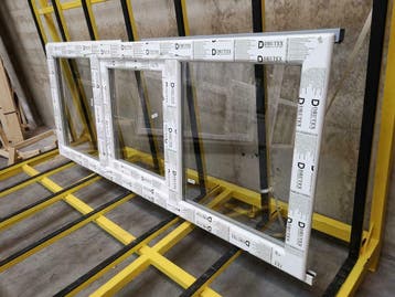 PVC kozijn/raam intrekprofiel B 200cm x H 80cm IN STOCK!!!, Ophalen of Verzenden, Raamkozijn