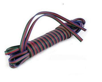 RGB verlengkabel 4 aderig per meter extension cable, Doe-het-zelf en Bouw, Verzenden, Nieuw, Kabel of Snoer