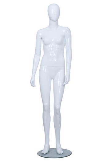 *TIP*  Faceless etalagepop meisje glossy wit 14-15 jaar mt, Ophalen of Verzenden