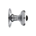 Vaste ronde deurknop 80mm in glanzend nikkel - voor binne..., Ophalen of Verzenden, Nieuw, Koper of Messing, Overige typen