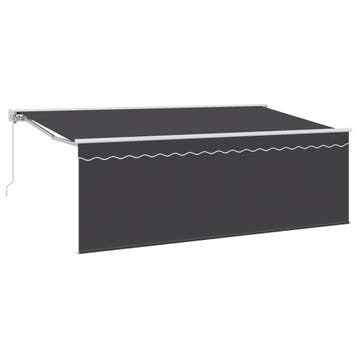 vidaXL Uitschuifbare luifel Antraciet 400 x 200 cm, Tuin en Terras, Verzenden, Nieuw