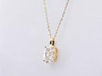 Ketting met hanger - 14 karaat Geel goud - 3.03ct. tw.