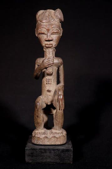 Figuur - Baule Asie Usu standbeeld van een man op een