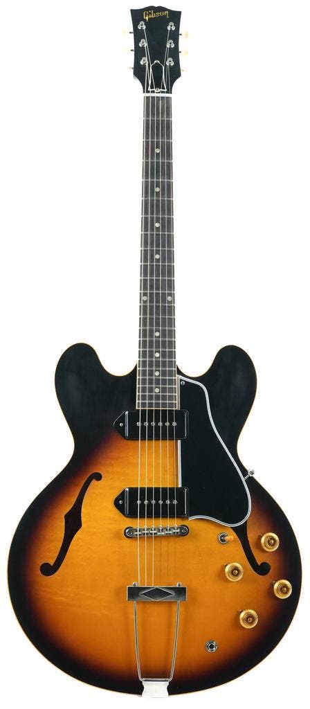 Gibson 1959 ES330 Reissue VOS Vintage Burst, Muziek en Instrumenten, Snaarinstrumenten | Gitaren | Elektrisch, Gibson, Verzenden
