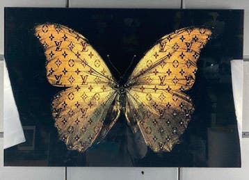 Mike Blackarts (1989) - Golden Butterfly with diamonds