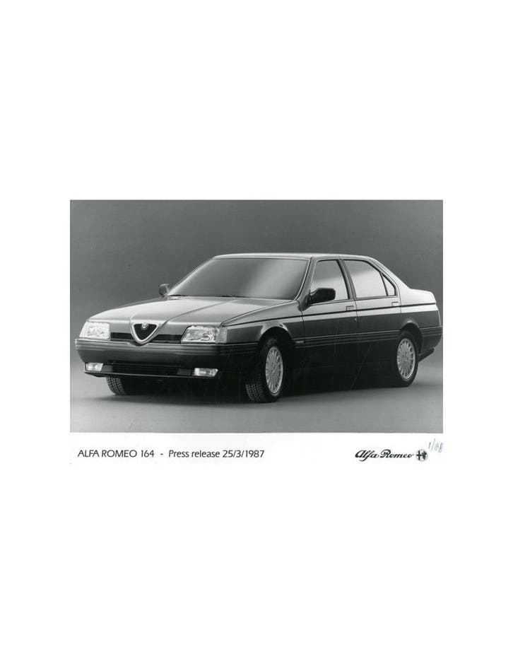 1987 ALFA ROMEO 164 PERSFOTO, Livres, Autos | Brochures & Magazines