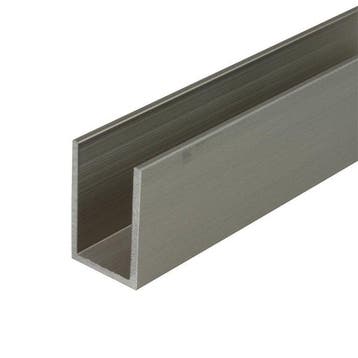 Aluminium U-profiel 30x20x30x2-RVS-1000 mm, Verzenden, Nieuw