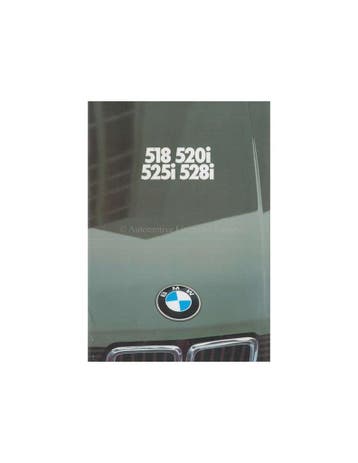 1981 BMW 5 SERIE BROCHURE NEDERLANDS, Ophalen of Verzenden