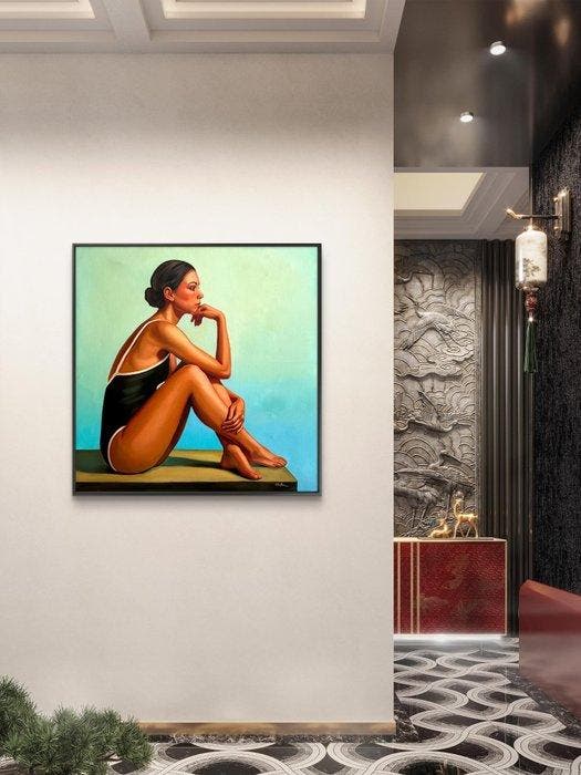 Laura Anton - Le Rivage Intérieur, XL, Antiquités & Art, Art | Peinture | Moderne