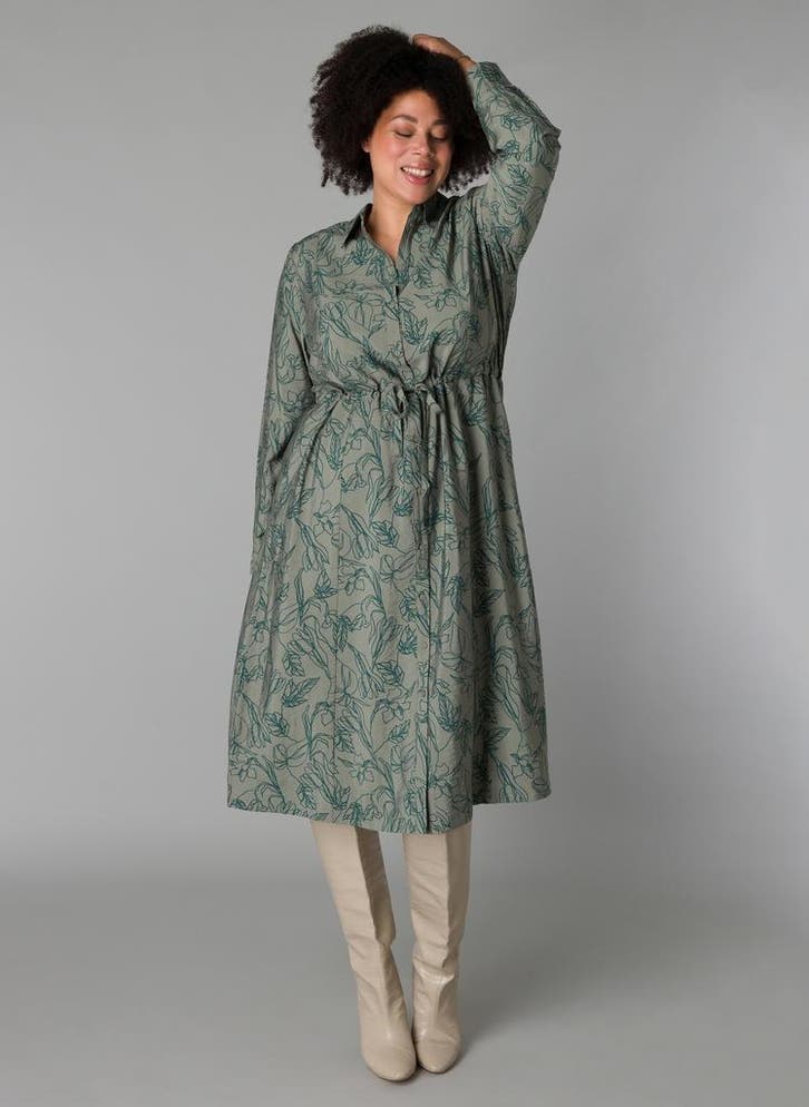 YESTA ECO jurk SariX-0(44)Maat 42/44 (L), Kleding | Dames, Jurken, Overige kleuren, Nieuw, Maat 42/44 (L), Verzenden