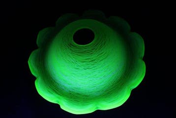 Plafondlamp (3) - Uraniumglas - Nieuwe Kunst - 1900-1930