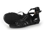 Fred de La Bretoniere Sandalen in maat 38 Zwart, Verzenden, Zwart, Zo goed als nieuw, Sandalen of Muiltjes