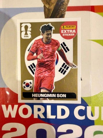 2026 Panini World Cup Gold extra sticker Heung Min Son - 1, Nieuw