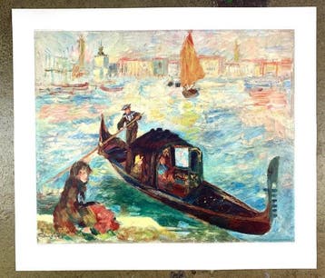 Pierre-Auguste Renoir (1841-1919) - A Gondola on the Grand