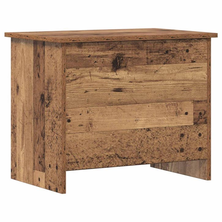 vidaXL Opbergkist met opslag Oud hout 60 x 40 x 50 cm, Maison & Meubles, Armoires | Autre, Envoi