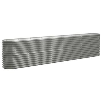 Plantenbak 332x40x68 cm grijs - Stijlvolle, ruime planten..., Gebruikt, 100 cm of meer, Verzenden, Metaal