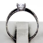 Zonder minimumprijs - Verlovingsring - 14 karaat Witgoud -