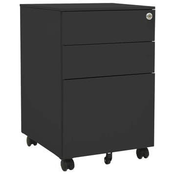 vidaXL Ladeblok verrijdbaar 39x45x60 cm staal, Verzenden