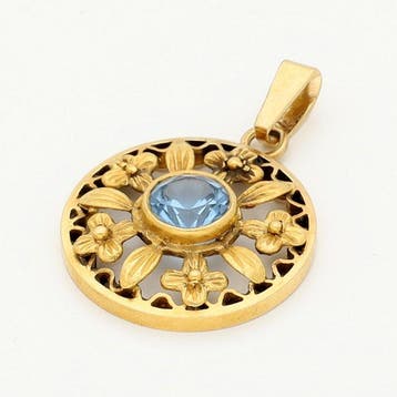 Pendentif - 14 carats Or jaune Spinelle
