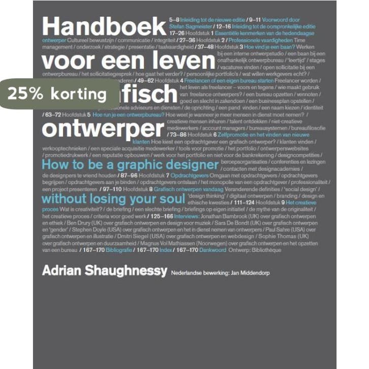 Handboek voor een leven als grafisch ontwerper 9789063692520, Livres, Art & Culture | Arts plastiques, Envoi