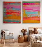 Giogia fl - Pack of 2 Paintings.N°5 (50x61cm each) Frame