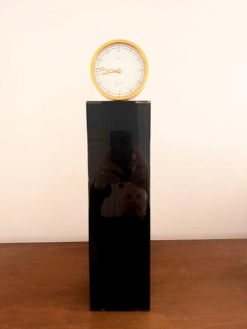 Horloge de table - Alma Design néerlandais Bois, Laiton -