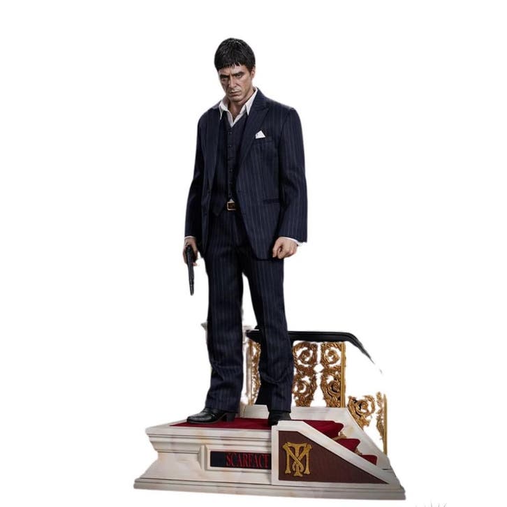 Scarface Superb Scale Statue 1/4 Tony Montana 53 cm, Verzamelen, Film en Tv, Film, Beeldje, Replica of Model, Nieuw, Ophalen of Verzenden