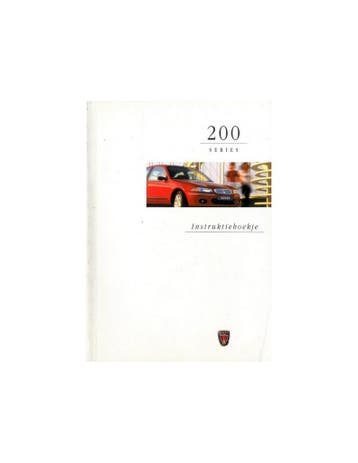 1998 ROVER 200 INSTRUCTIEBOEKJE NEDERLANDS, Auto diversen, Handleidingen en Instructieboekjes