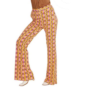 Disco 70S Broek Dames, Kleding | Dames, Carnavalskleding en Feestkleding, Verzenden, Nieuw