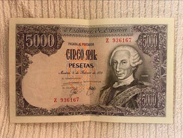 Spanje. - 5000 pesetas 1976 - Pick 155 (Zonder minimumprijs)