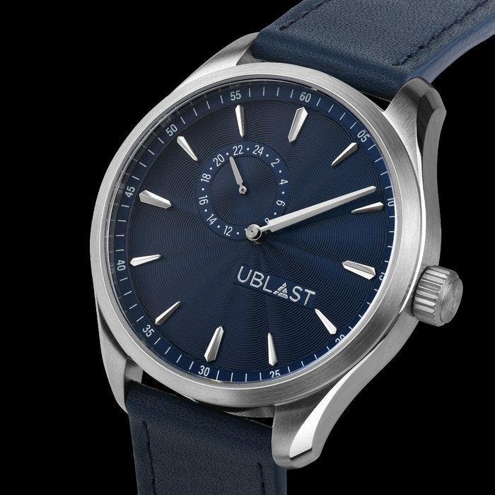Ublast - Prestige - Sapphire Glass - REF.UBPRS42BU - Ltd., Handtassen en Accessoires, Horloges | Heren