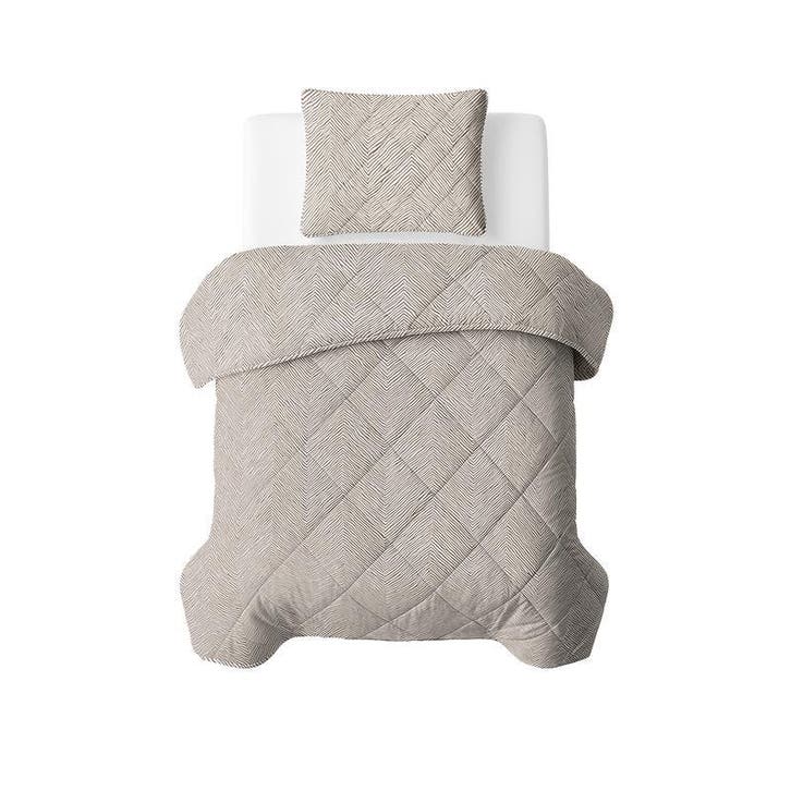 Couette sans housse zébrée - taupe - 140 x 200 cm | 1, Maison & Meubles, Chambre à coucher | Linge de lit, Neuf, Envoi