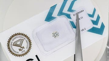 1 pcs Diamant (Natuurlijk) - 0.50 ct - Rond - I - VS2 -