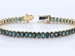Armband - 14 karaat Geel goud - 18.63ct. tw. Saffier, Nieuw