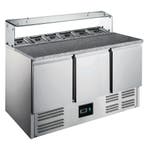 Pizzawerkbank | 402L | 3 Deuren (1/1 GN) | Boven 8x 1/6 GN, Verzenden, Nieuw in verpakking