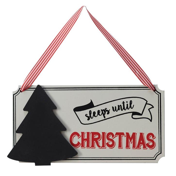 Hangbord Sleeps Until Christmas 21,5cm, Hobby & Loisirs créatifs, Articles de fête, Envoi