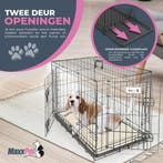 MaxxPet Hondenbench met Plaid - Zwart - Incl. Plaid - 107..., Ophalen of Verzenden, Nieuw