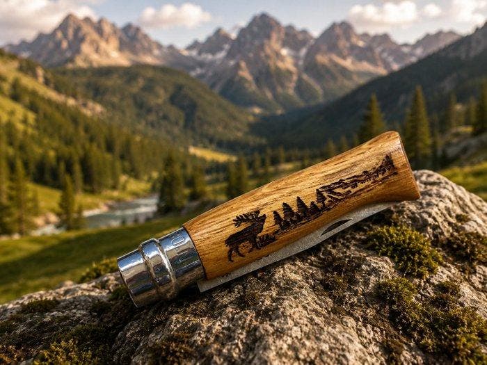 Opinel Opinel N°08 Cervo - Nuovo – Coltello pieghevole, Antiek en Kunst, Antiek | Keukengerei