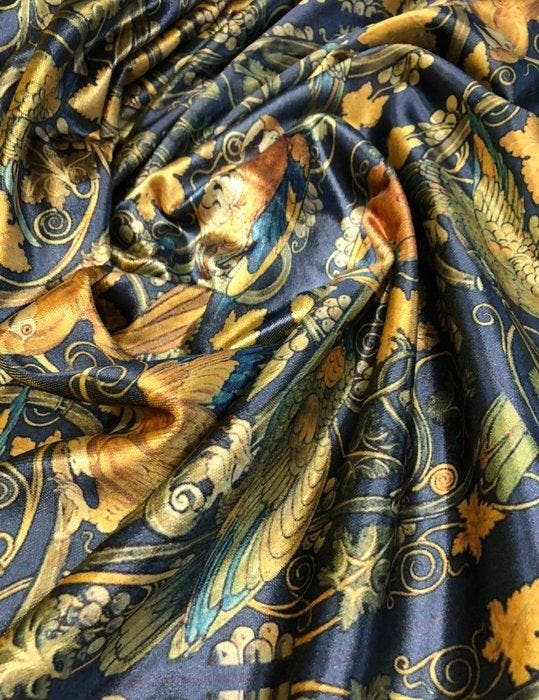 Gordijnstof - 500 cm - 140 cm - Luxe meubelstof, Antiek en Kunst, Antiek | Tapijten, Tafelkleden en Textiel