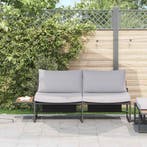 vidaXL Tuin Sofa met kussen Lichtgrijs 200,5 x 70 x 85,5 cm, Tuin en Terras, Verzenden, Nieuw