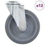 vidaXL 12 st Zwenkwielen met boutgaten 125 mm, Verzenden