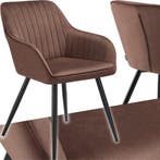 2dekans | tectake® Eetkamerstoel Marilyn - Gestoffeerde, Ophalen of Verzenden, Nieuw