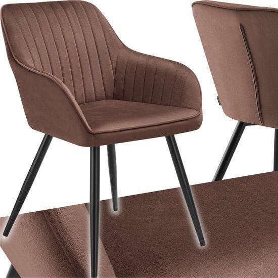 2dekans | tectake® Eetkamerstoel Marilyn - Gestoffeerde, Maison & Meubles, Chaises, Enlèvement ou Envoi