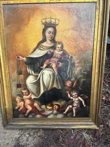 École espagnole (XVIII) - Virgen del Carmen
