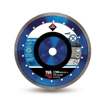 RUBI TVA 180 SUPERPRO Diamantschijf 180, Verzenden