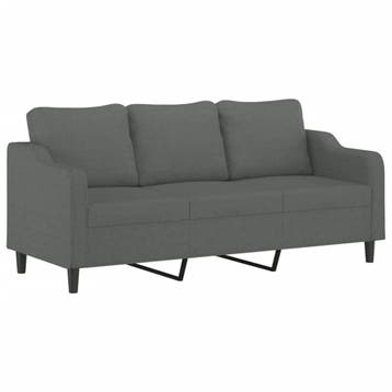 Driezitsbank Donkergrijs | Tweede Kansje | OP = OP, Huis en Inrichting, Overige materialen, Verzenden, 150 tot 200 cm, Driepersoons