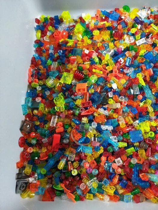 Lego - geen serie - Partij transparante onderdelen +/- 1000, Enfants & Bébés, Jouets | Duplo & Lego
